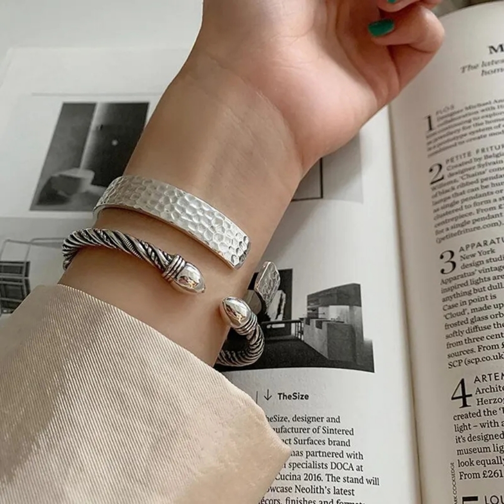 Chunky Cuff 925 Sterling Silver Bracelet  NEW - Picture 4 of 9